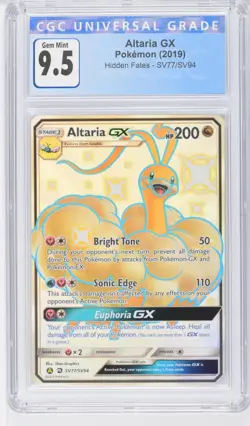 2019 Pokemon Altaria GX Hidden Fates SV77/SV94 CGC 9.5 GEM MINT - Image 1