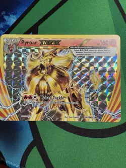 Near Mint Pyroar BREAK Holo Rare 24/114, 2016 XY Steam Siege, Pokemon TCG Card - Image 1