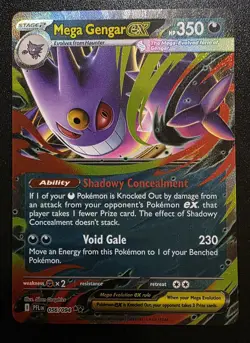 Mega Gengar EX 056/094 Phantasmal Flames ME02 Pokemon 2025 A - Image 1