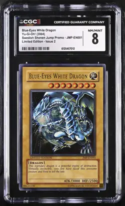 Blue-eyes White Dragon JMP-EN001 Ultra Rare EN Variant Yu-gi-oh! CGC 8 *012 - Image 1
