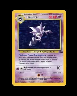 1999 WOTC Pokemon FOSSIL HAUNTER HOLO 6/62 RARE! MP - - Image 1