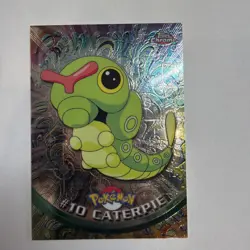 Pokemon Caterpie #10 Topps Chrome Base Holo - NM - Image 1