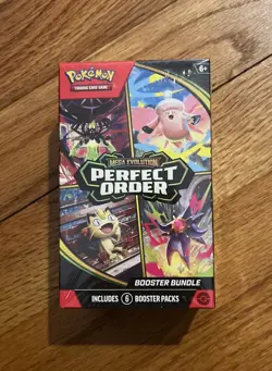 Pokemon TCG: Mega Evolution-Perfect Order Booster Bundle (6 Packs) New Sealed - Image 1