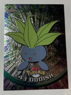 2000 Topps Chrome Pokemon Series 1 #43 Oddish FREE COMBINED SHIPPING - Image 1