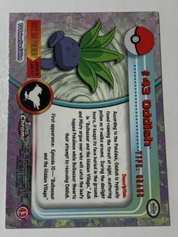 2000 Topps Chrome Pokemon Series 1 #43 Oddish FREE COMBINED SHIPPING - Image 2