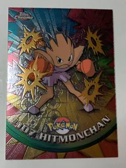 2000 Topps Chrome Pokemon Series 2 #107 Hitmonchan FREE COMBINED SHIPPING - Image 1