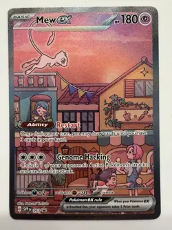 Pokemon Mew EX 151 TCG Holo Promo Card Scarlet & Violet Mint - Image 1