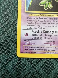 Celebi Neo Revelation Holo Unlimited Rare Pokemon TCG Card 3/64 DMG - Image 5