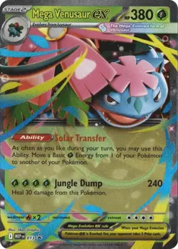 Pokemon TCG Mega Venusaur Ex 013 Mega Evolution Promos Holo NM - Image 1