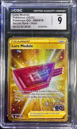 Lure Module - 088/078 - Pokemon GO - Secret Rare Gold Holo - CGC 9 MINT - Image 1