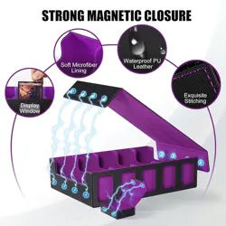 Trading Card Storage Box with Commander Display , 5-Row Deck Case with Removable - Image 4