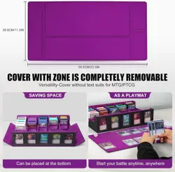 Trading Card Storage Box with Commander Display , 5-Row Deck Case with Removable - Image 5