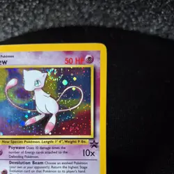 Pokemon Mew #9 HOLO Black Star Promo Card VINTAGE (1999-2000) NM VINTAGE Swirl - Image 2