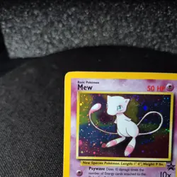 Pokemon Mew #9 HOLO Black Star Promo Card VINTAGE (1999-2000) NM VINTAGE Swirl - Image 5