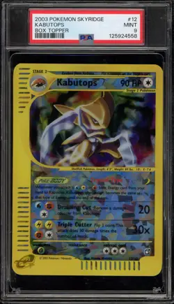 Pokemon Kabutops Skyridge Crystal Box Topper #12 PSA 9 Mint - Image 1