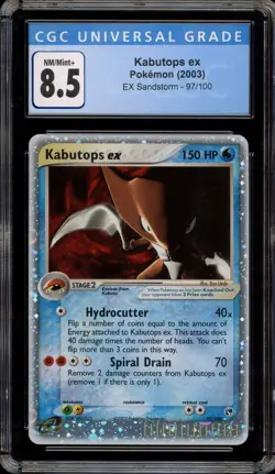 Pokemon Kabutops ex EX Sandstorm Holo Ultra Rare #97 CGC 8.5 - Image 1