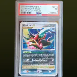 2008 POKEMON D & P DARKRAI LV.X-HOLO BLACK STAR PROMO #DP19 PSA 5 - Image 1