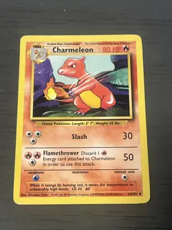 Charmeleon - 24/102 Base Set - Pokemon TCG - 1999 LP - Image 1