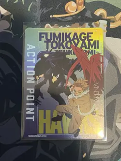 UA10BT/MHA-1-AP04 Hawks Tokoyami Action Point Foil Special Rare Union Arena Card - Image 1