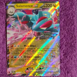 Pokemon Salamence EX 114/159 Journey Together Rare Holo Foil 320 HP Dragon - Image 1