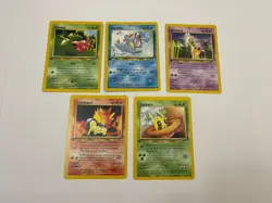 1st Edition Pokemon Neo Genesis Lot Hoppip Totodile Girafarig Cyndaquil Sunkern - Image 1