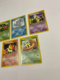 1st Edition Pokemon Neo Genesis Lot Hoppip Totodile Girafarig Cyndaquil Sunkern - Image 2
