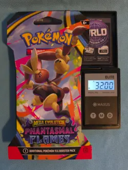 (HEAVY)🔥 32.00g Pokemon TCG Phantasmal Flames Sleeved Booster Pack Sealed✅ - Image 1