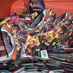 Pokemon Sleeve Blister Pack Artwork Empty Pack Lot 93 Various Sets - Image 4