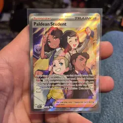 Pokemon Paldean Student Ultra Rare Holo SV: Paldean Fates 231/091 - Image 1