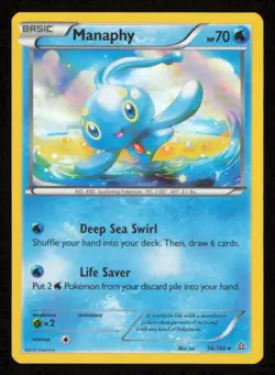 Manaphy 56/160 Holo Rare Primal Clash Pokemon Lightly Played - Image 1