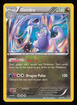 Goodra 77/119 Holo Rare Phantom Forces Pokemon Holo Lightly Played - Image 1