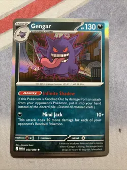 Pokemon TCG Gengar Perfect Order Rare Holo 50/88 NM - Image 1