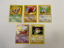 First Edition Pokemon Team Rocket Lot Ekans Diglett Abra Voltorb Dratini - Image 1