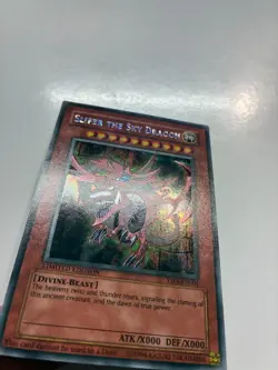 USA Seller Yugioh Slifer The Sky Dragon LE Prismatic Secret Rare YMA-EN001 LP/MP - Image 4