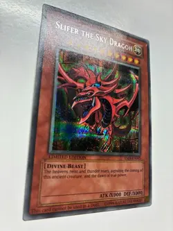 USA Seller Yugioh Slifer The Sky Dragon LE Prismatic Secret Rare YMA-EN001 LP/MP - Image 5