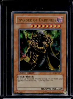 2005 Yu-Gi-Oh The Lost Millennium Invader of Darkness #TLM-ENSE1 - Image 1