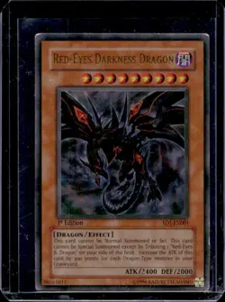 2005 Yu-Gi-Oh Dragon's Roar 1st Red-Eyes Darkness Dragon #SD1-EN001 - Image 1