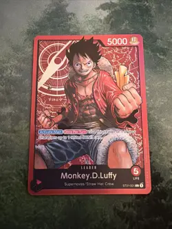Monkey.D.Luffy ST01-001 - One Piece Card Game Leader Post Errata - Image 1