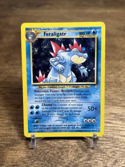Feraligatr 4/111 Neo Genesis 2000 Holo Rare Pokemon Card MP - Image 1