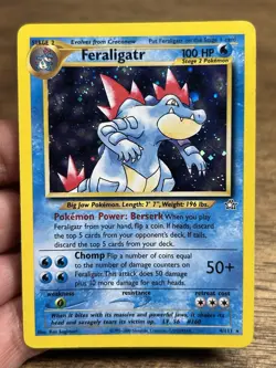 Feraligatr 4/111 Neo Genesis 2000 Holo Rare Pokemon Card MP - Image 3