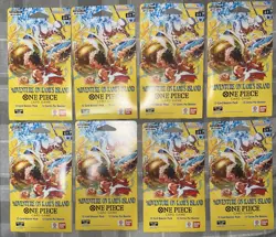 One Piece OP-15 Adventure on Kami's Island Sleeved Booster Pack Eng.- Lot Of 8! - Image 1