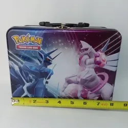 Pokemon Trading Card Game Tin Lunchbox Pencil Case Dialga Palkia Pikachu Grookey - Image 5