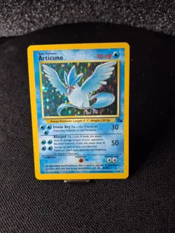 Pokemon TCG Fossil Set Articuno Holo Rare Card 2/62 WOTC NM Vintage - Image 1