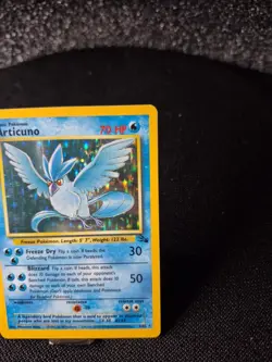 Pokemon TCG Fossil Set Articuno Holo Rare Card 2/62 WOTC NM Vintage - Image 2