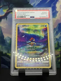 Pokemon Card Keldeo Crown Zenith Full Art Holo PSA 10 Gem Mint - Image 1