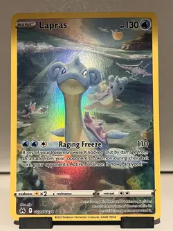 Pokemon Lapras GG05/GG70 Crown Zenith Galarian Gallery Full Art Holo Card - Image 1