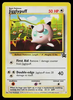 Pokemon Card - Jigglypuff WoTC Black Star Promo 7 - Image 1