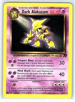 Dark Alakazam 18/82 Team Rocket NM or LP Pokemon Card - Image 1