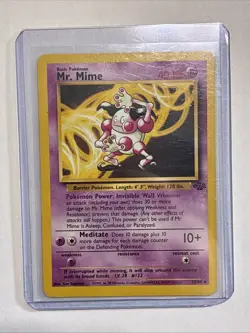 Pokemon TCG Mr. Mime Jungle Card 22/64 Unlimited Rare - VG - Image 1