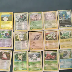Pokemon TCG 15 Creature Card Lot Mareep Lairon Lileep Silcoon Murkrow English - Image 1